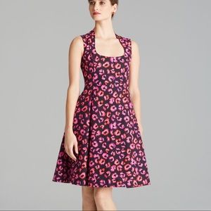 Kate Spade pink leopard cocktail dress
